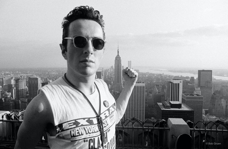 Joe Strummer, New York City, 1981, photographed by Bob Gruen.