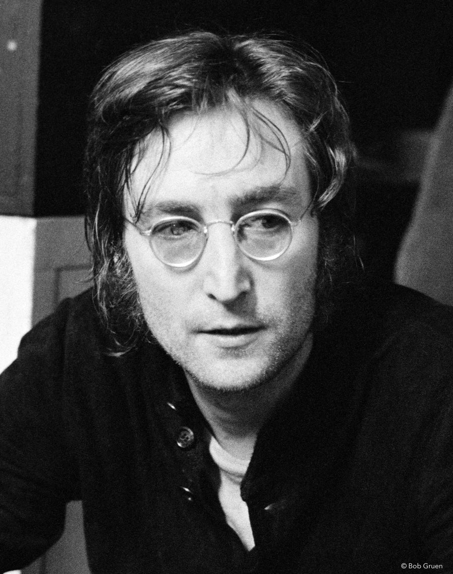 John Lennon. Butterfly Studio, NYC, 1972, photographed by Bob Gruen.