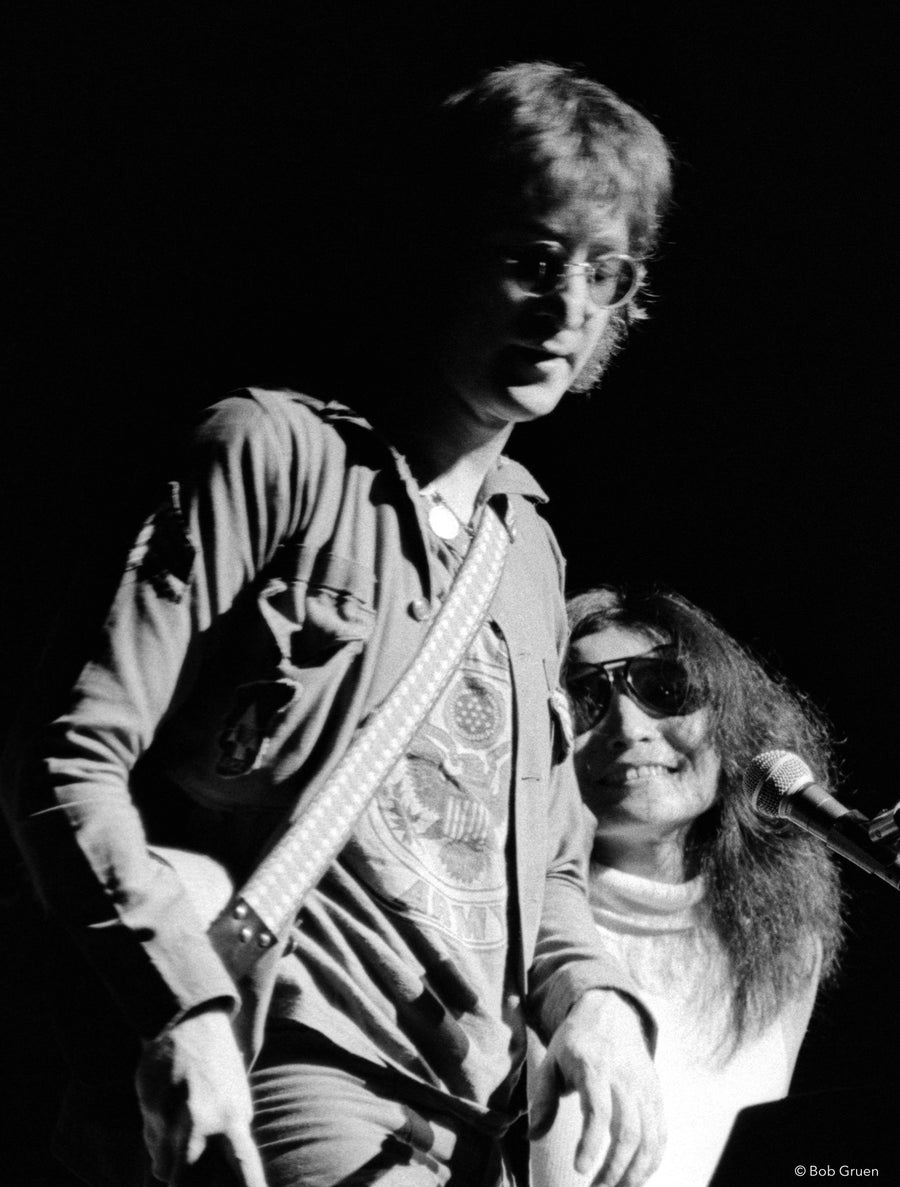 John Lennon and Yoko Ono. NYC, 1972, photographed by Bob Gruen.