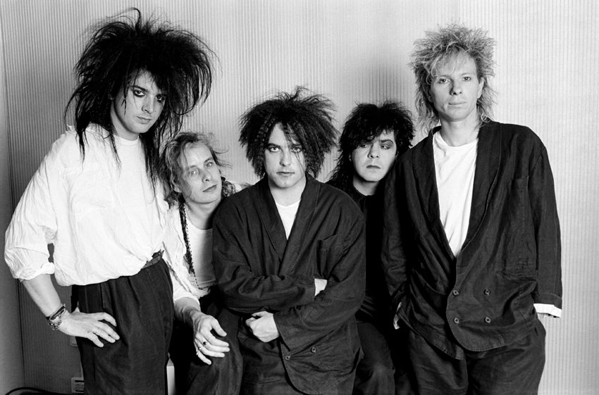 The Cure, 1985. Photograph by Ebet Roberts.