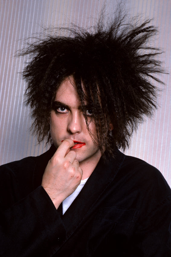 Robert Smith, The Cure, Radio City Music Hall, New York City, 1985. Photograph by Ebet Roberts.