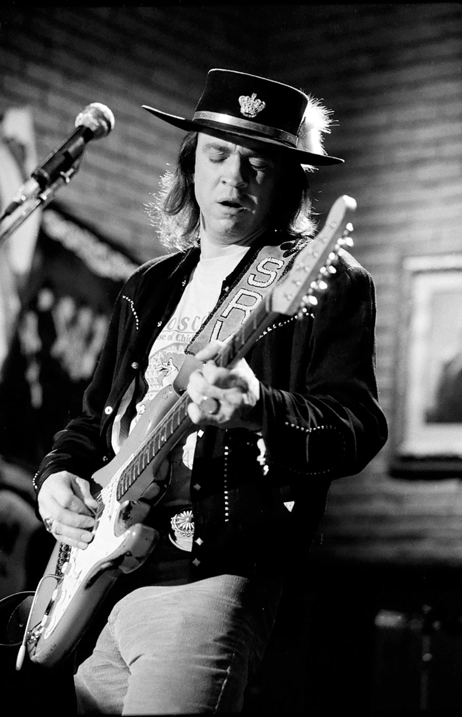 Stevie Ray Vaughan, 1987, photographed by Patrick Harbron.