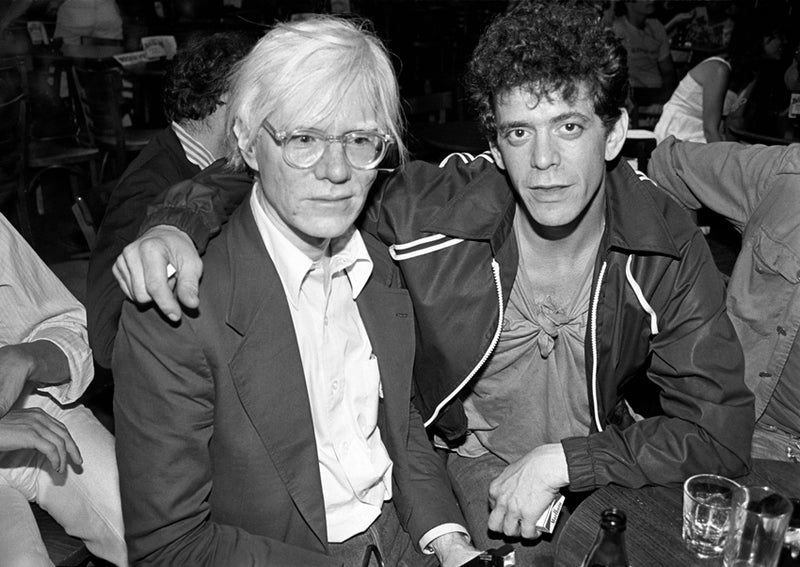 Andy Warhol and Lou Reed, New York City, 1978. Photograph by Ebet Roberts.