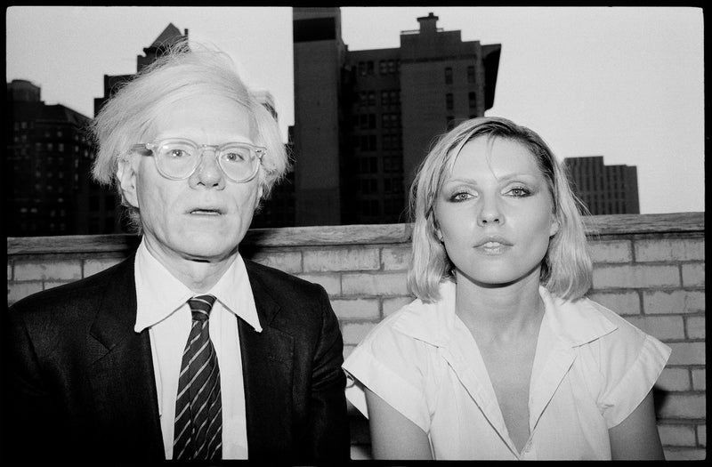 Andy Warhol with Debbie Harry, Rooftop II, New York City, 1978, photographed by Chris Stein.