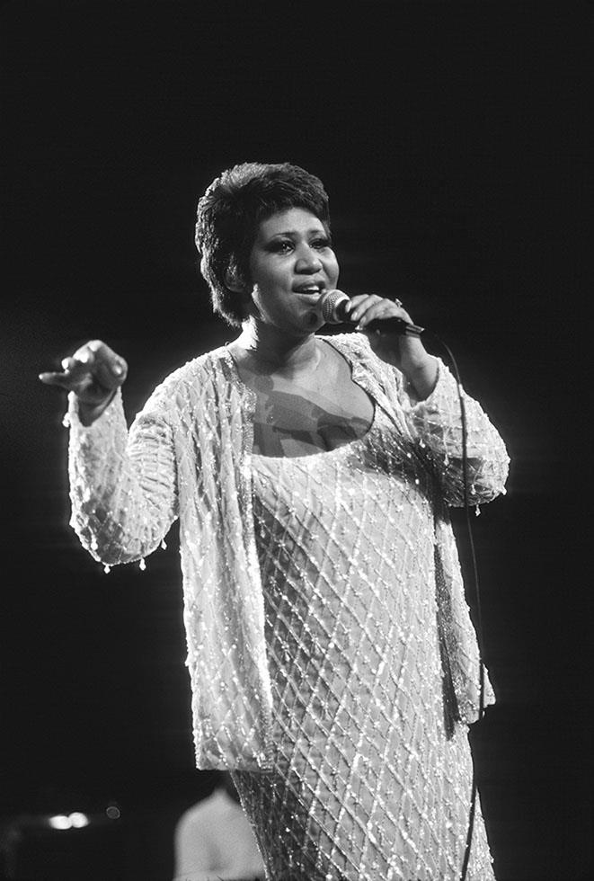 Aretha Franklin photographed by Charlyn Zlotnik, 1982.
