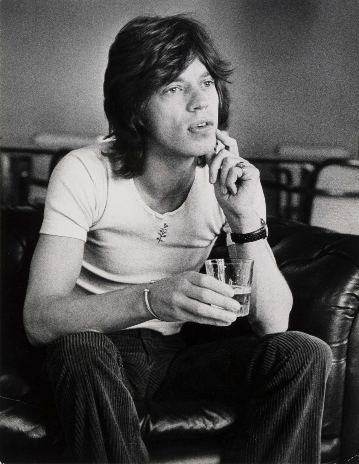 Mick Jagger in London, c. 1969, photographed by Barrie Wentzell.