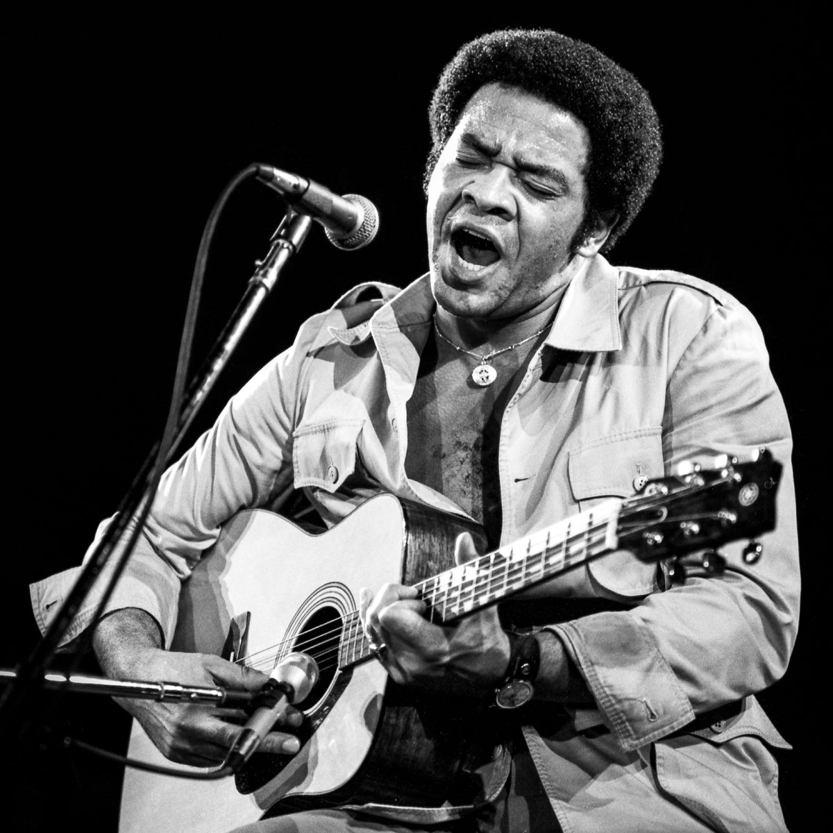 Bill Withers, 1974 — photograph by Lynn Goldsmith