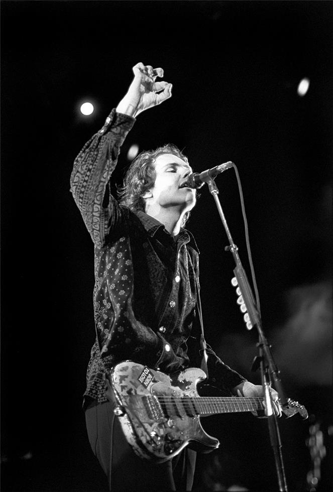 Billy Corgan, The Smashing Pumpkins, Lollapalooza, Randall's Island, NY, 1994. Photograph by Ebet Roberts.