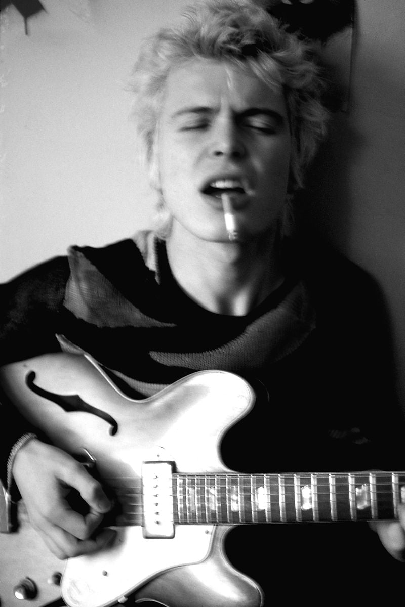 Billy Idol, 1978, photographed by Sheila Rock.
