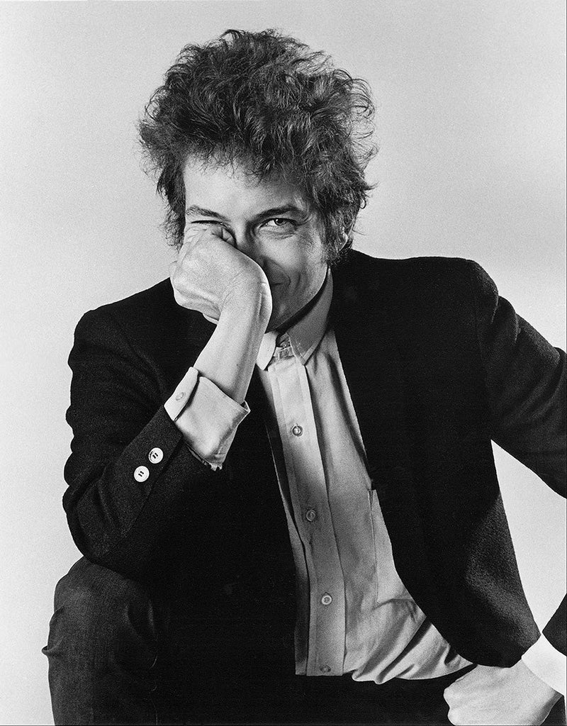 Bob Dylan in studio, 1965, photographed by Daniel Kramer.