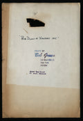 Verso of the original vintage chromogenic print of Bob Dylan at Newport, 1965, featuring the photographer's stamp, handwritten title inscription, and copyright notation.
