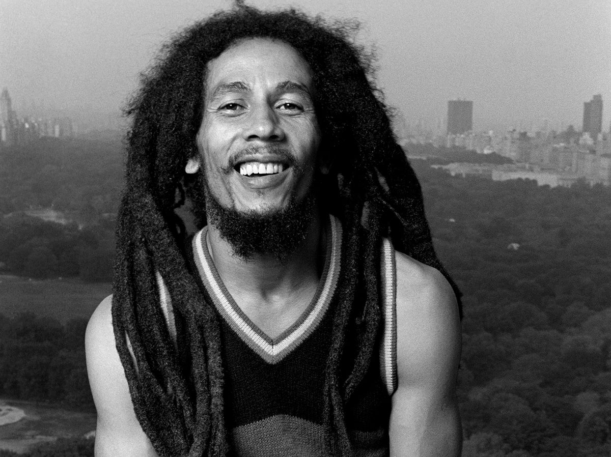 Bob Marley, Essex House, New York City, 1980. Photograph by Ebet Roberts.