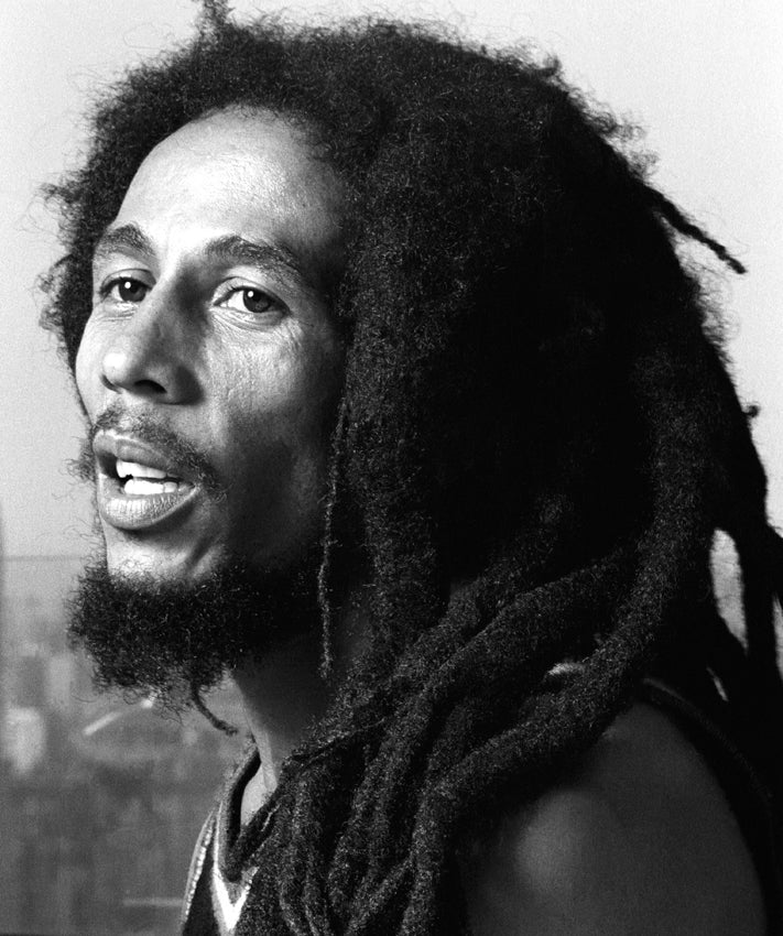 Bob Marley, New York City, 1980. Photograph by Ebet Roberts.