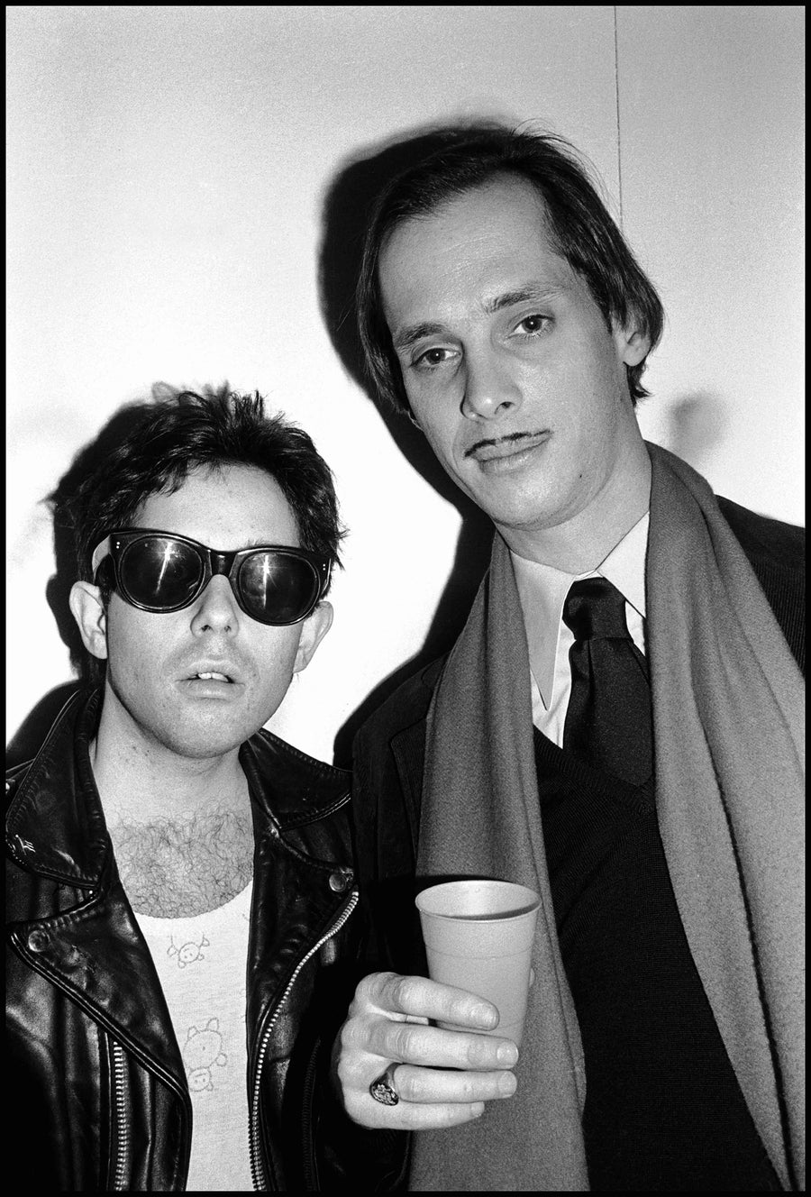 Bobby Grossman with John Waters, New York City, c. 1980.