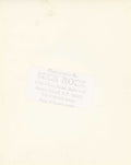 Verso of the David Bowie Gold Spot vintage print, stamped by Mick Rock.