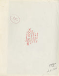 Verso of the David Bowie acoustic vintage print, hand-annotated and stamped by Mick Rock.