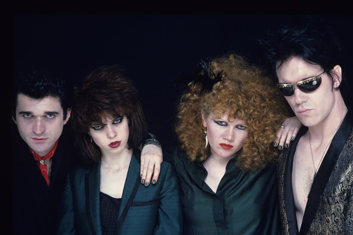 The Cramps, studio group portrait, photographed by George DuBose.