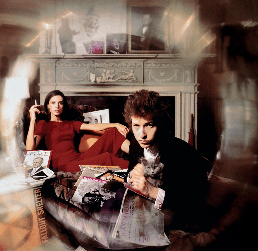 Bob Dylan and Sally Grossman for the Bringing It All Back Home album cover, 1965. Photograph by Daniel Kramer.
