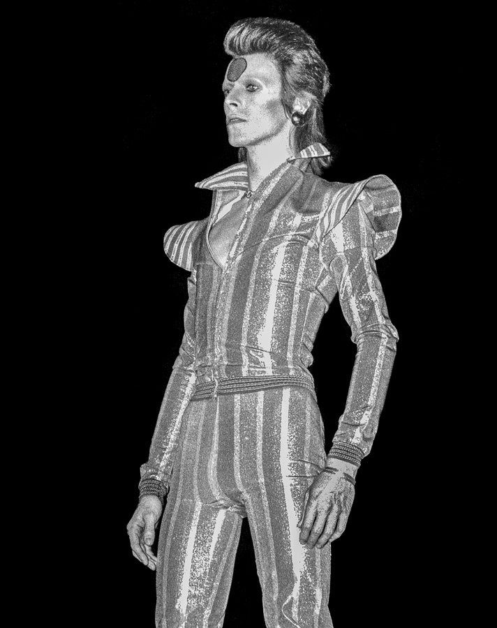 David Bowie, 1973 — photograph by Lynn Goldsmith.