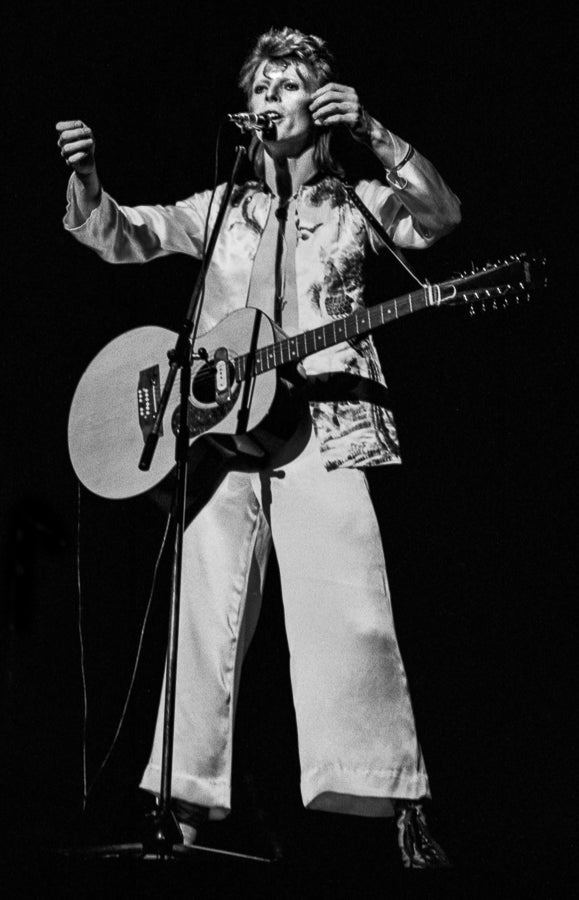 David Bowie, 1973 — photograph by Lynn Goldsmith.