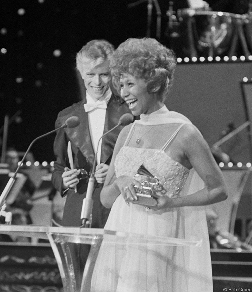 David Bowie & Aretha Franklin, New York City, 1975