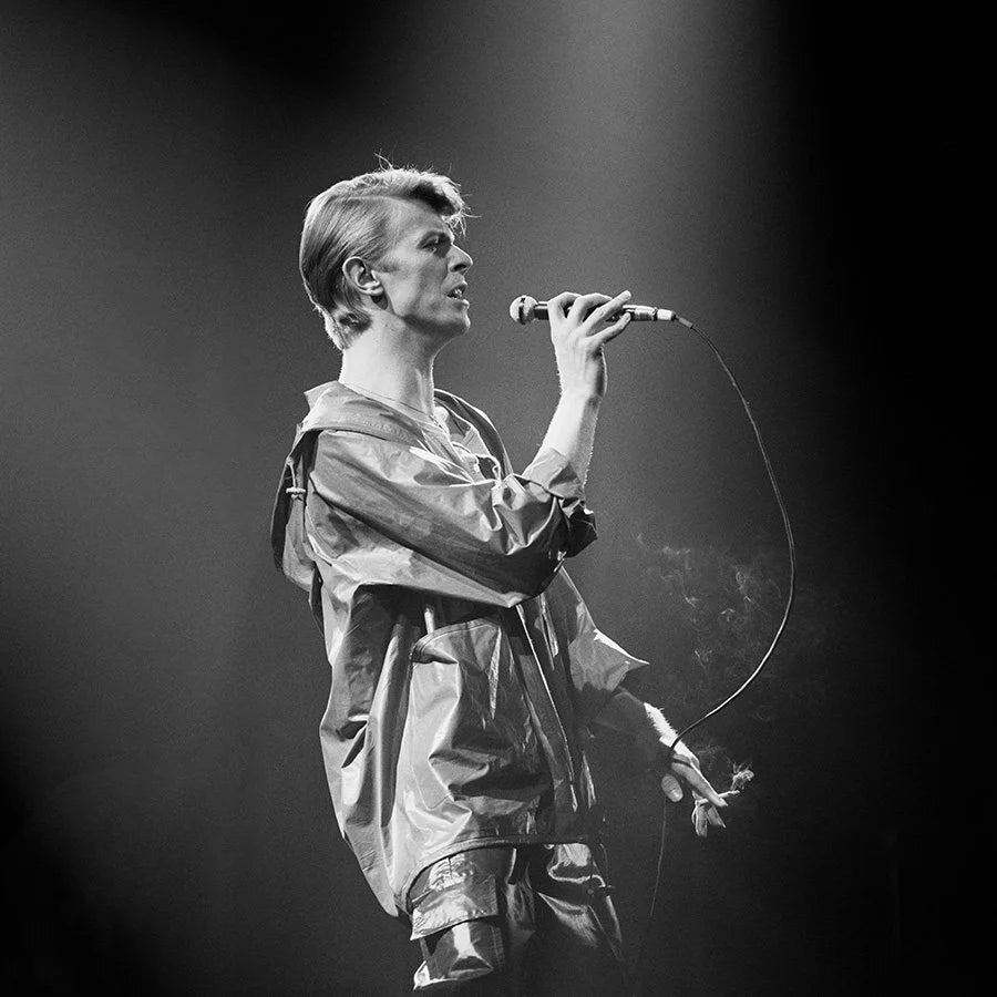 David Bowie at the Deutschlandhalle, Berlin, 1978, photographed by John Rowlands.