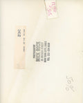 Verso of the David Bowie Guildford Civic Hall vintage print, stamped by Mick Rock.