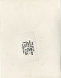 Verso of the David Bowie London vintage print, stamped by Mick Rock.
