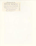 Verso of the David Bowie with Lulu vintage print, stamped by Mick Rock.