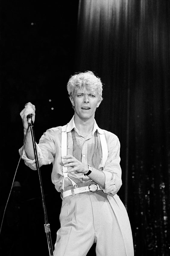 David Bowie, New York City, 1983. Photograph by Ebet Roberts.