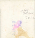 Verso of the David Bowie Oxford Town Hall contact sheet, hand-annotated by Mick Rock.