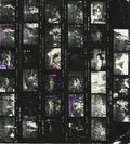 Original contact sheet of David Bowie at Oxford Town Hall, 1972, photographed by Mick Rock. Unique vintage gelatin silver print.