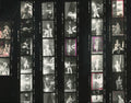 Original contact sheet of David Bowie on the 1972 Scotland tour, photographed by Mick Rock. Unique vintage gelatin silver print.