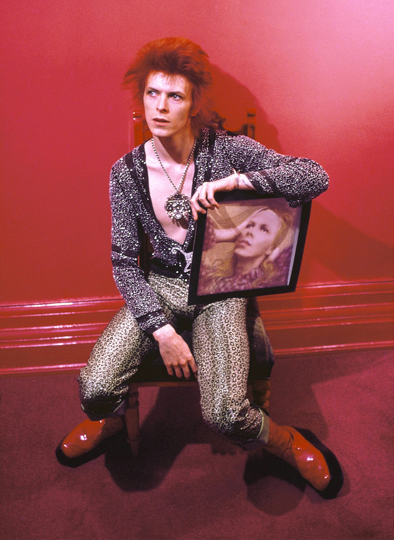 David Bowie album interior photopgraph by Mick Rock