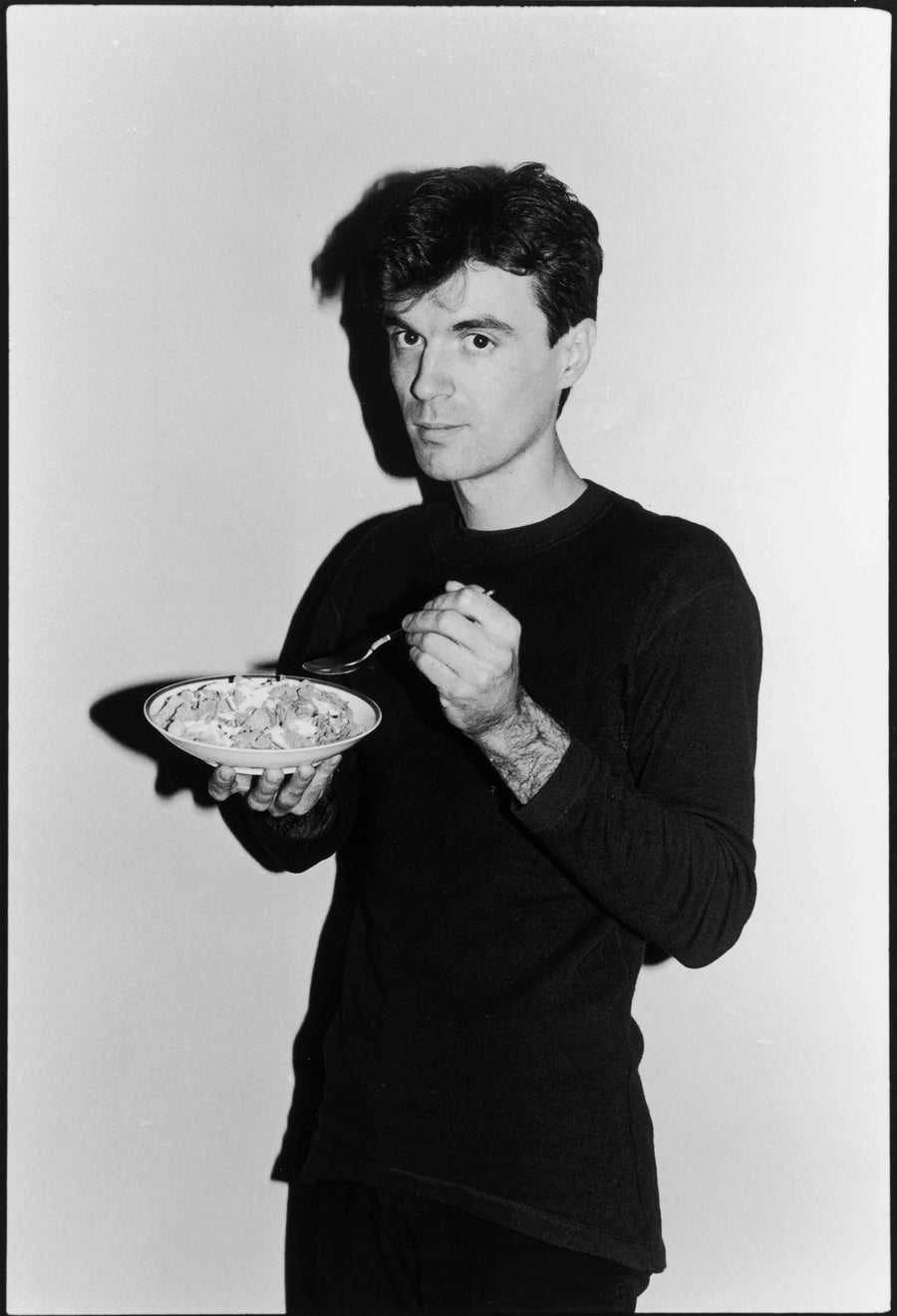 David Byrne, New York City, 1979, photographed by Bobby Grossman.