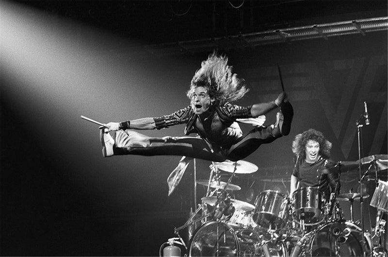 David Lee Roth performing with Van Halen in New York, photographed by Charlyn Zlotnik, 1979.