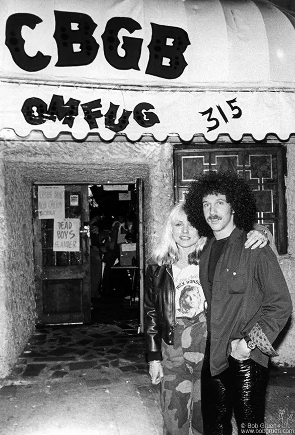 Debbie Harry and Bob Gruen outside CBGB, New York City, 1977. Photograph by Bob Gruen.