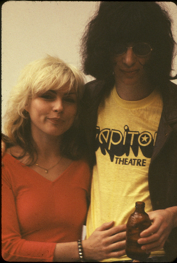 Debbie Harry and Joey Ramone, New York City, 1977, photographed by Roberta Bayley.