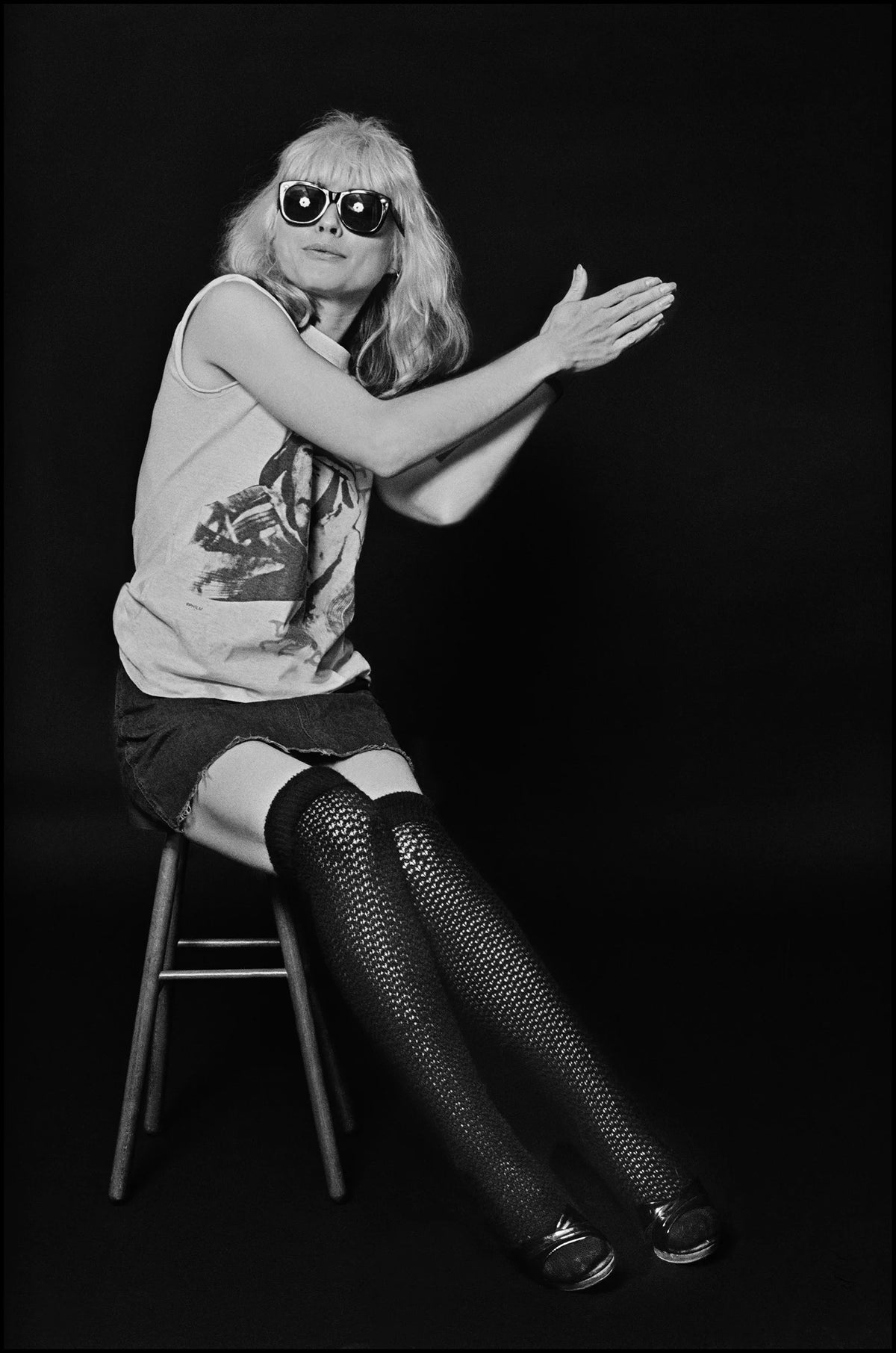 Debbie Harry, London, 1977, photographed by Chalkie Davies.