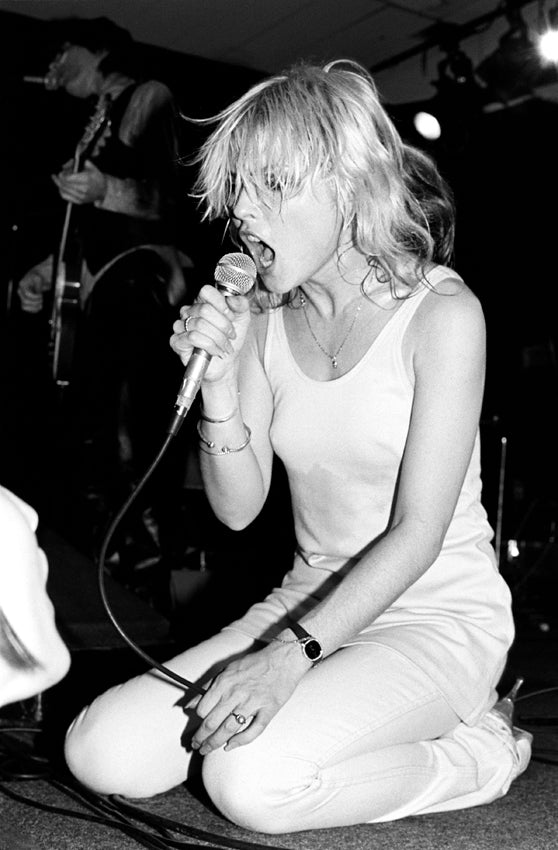 Debbie Harry, New York City, 1978, Live Performance. Photograph by Ebet Roberts.