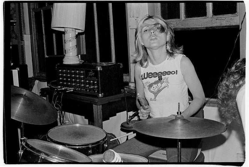 Debbie Harry at Rehearsal, New York City, 1977, photographed by Chris Stein.
