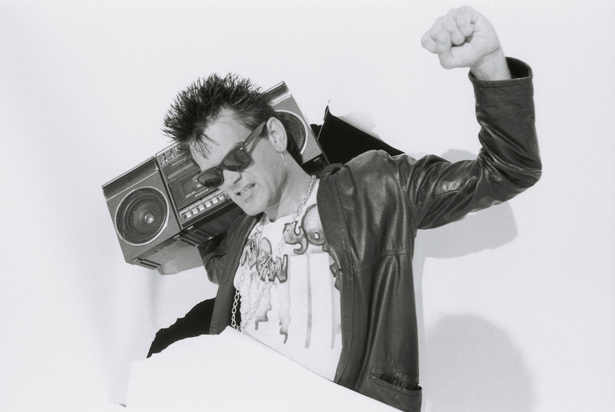 Dee Dee Ramone as Dee Dee King, studio portrait, New York City, 1989, photographed by George DuBose.