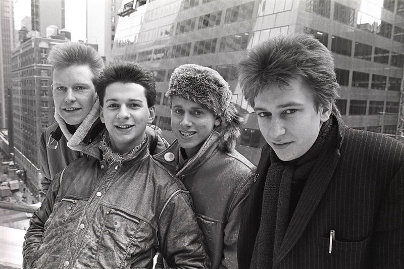 Depeche Mode, New York City, 1982, photographed by Allan Tannenbaum.