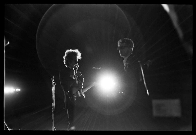 Bob Dylan & Robbie Robertson, Forest Hills Stadium, 1965