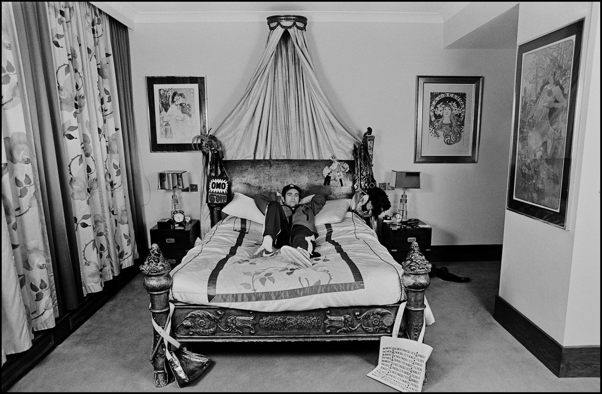 Elton John's Bedroom, Windsor, 1978, photographed by Chalkie Davies.