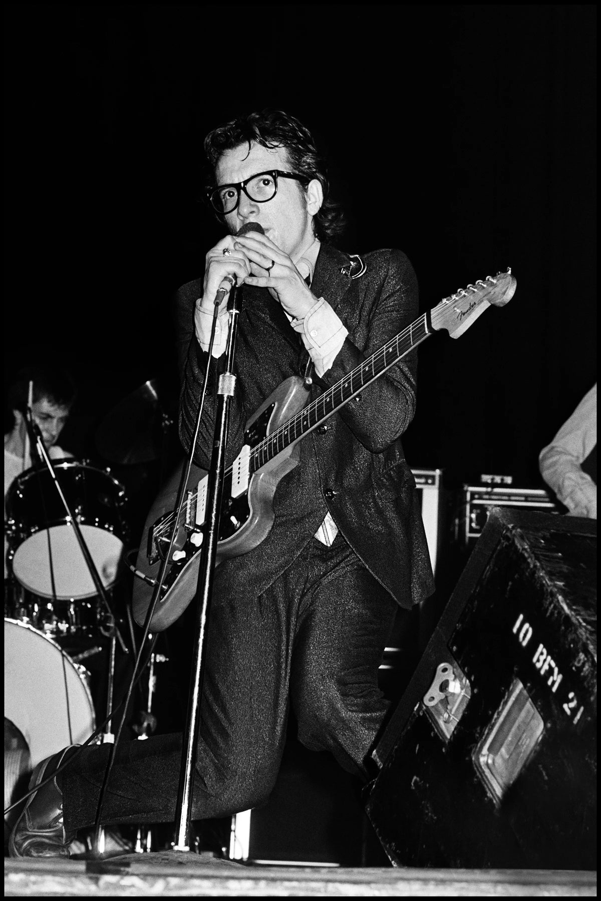 Elvis Costello, The El Mocambo, Toronto, 1978, photographed by Chalkie Davies.