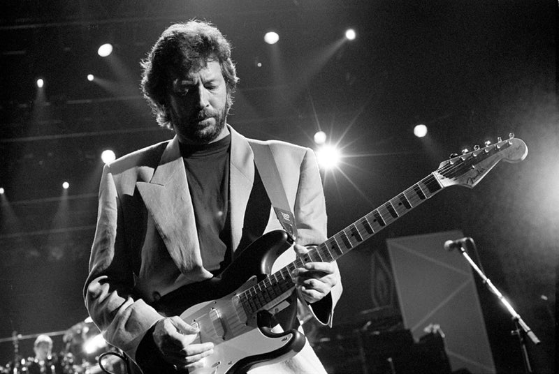 Eric Clapton, London, 1988. Photograph by Ebet Roberts.