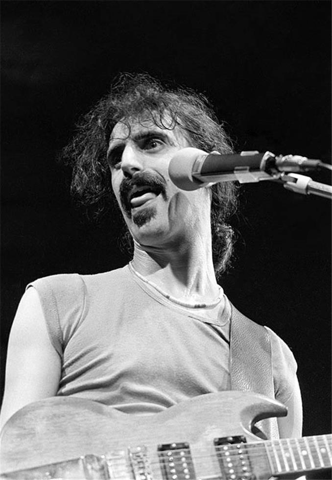 Frank Zappa photographed by Charlyn Zlotnik.