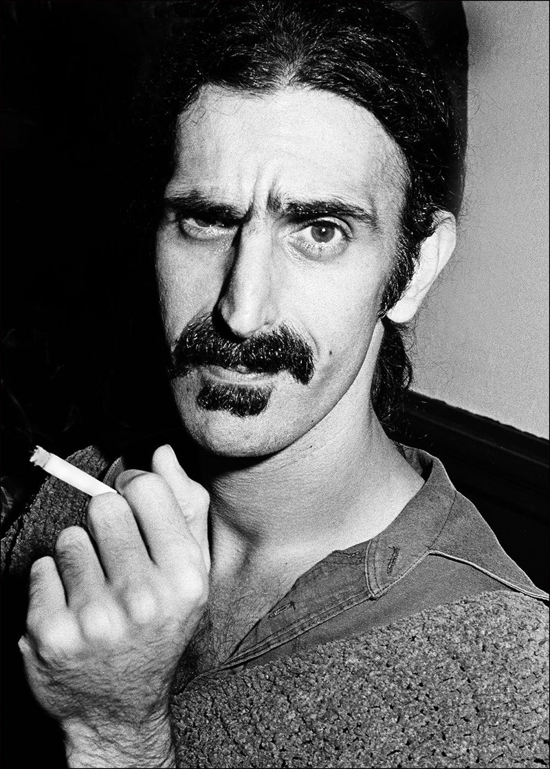 Frank Zappa photographed at Max's Kansas City, New York City, 1978, by Mark Weiss.