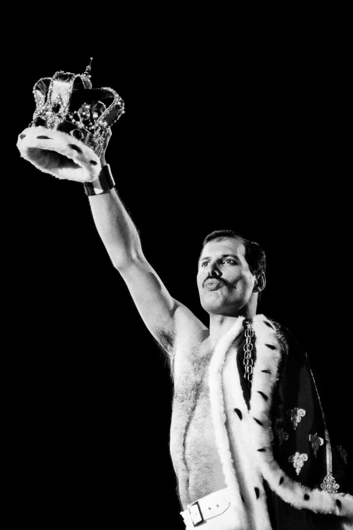 Freddie Mercury, 1986 — photograph by Lynn Goldsmith